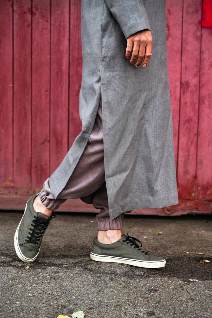Men’s Long Linen T-Shirt, Kaftan LOTAN - IN STOCK