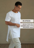 Men’s Long Linen T-Shirt LINDEN - IN STOCK