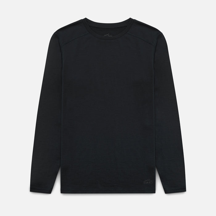 Mens Merino LS Base Layer Charcoal