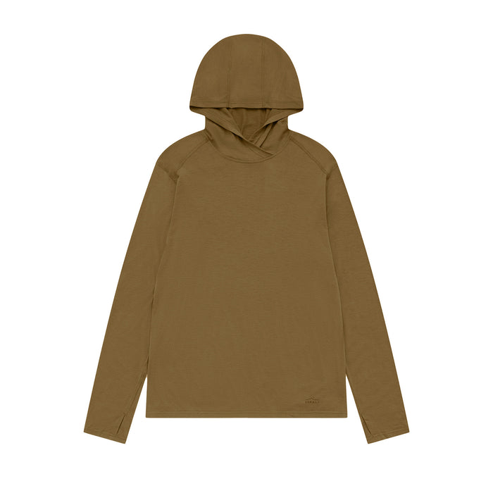 Mens Merino LS Hoody Olive