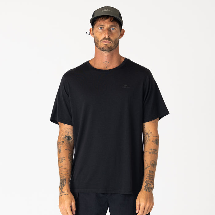Mens Merino T-Shirt Charcoal