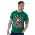 Mens Novelty Cotton Christmas T-Shirt Tee This Guy Loves Xmas Green / L