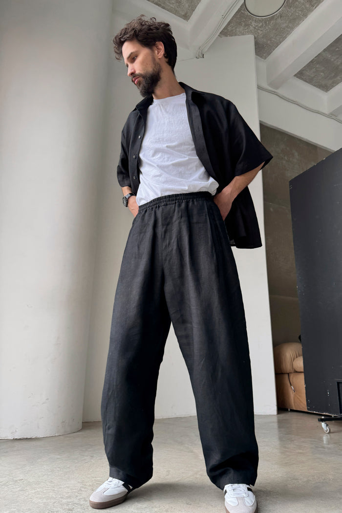 Men’s Wide-Leg Linen Pants SLOE - IN STOCK