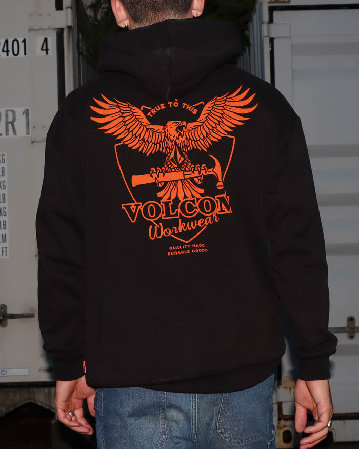 Mens Workwear Hammered Pullover Hoodie