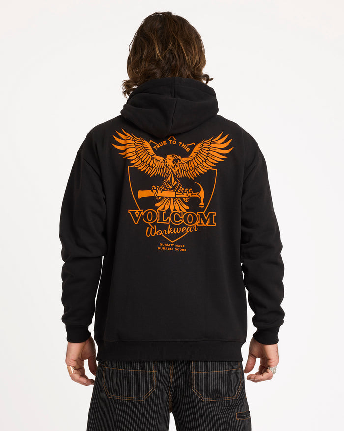 Mens Workwear Hammered Pullover Hoodie