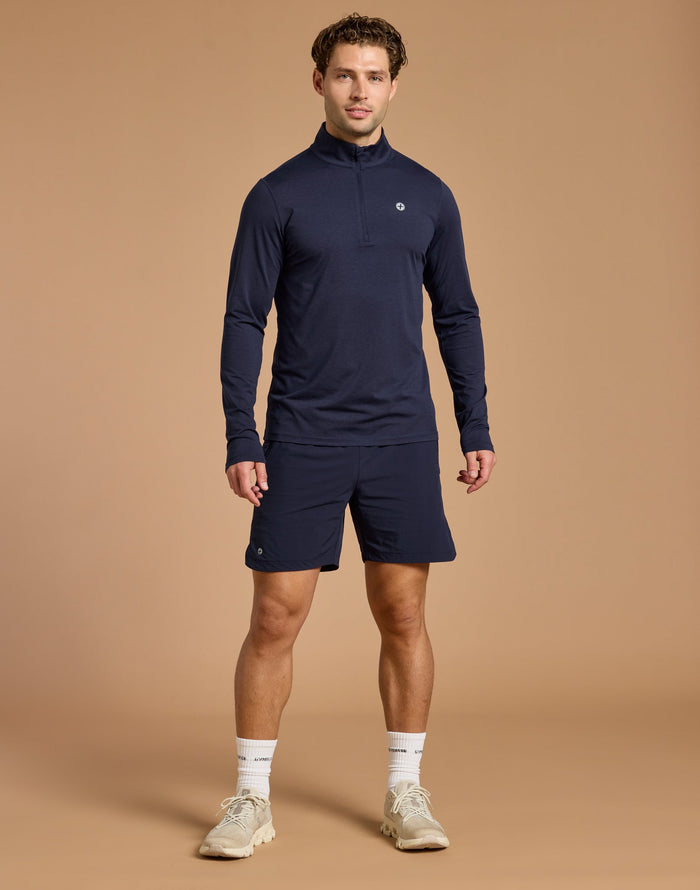 Midlayer in Twilight Navy Marl