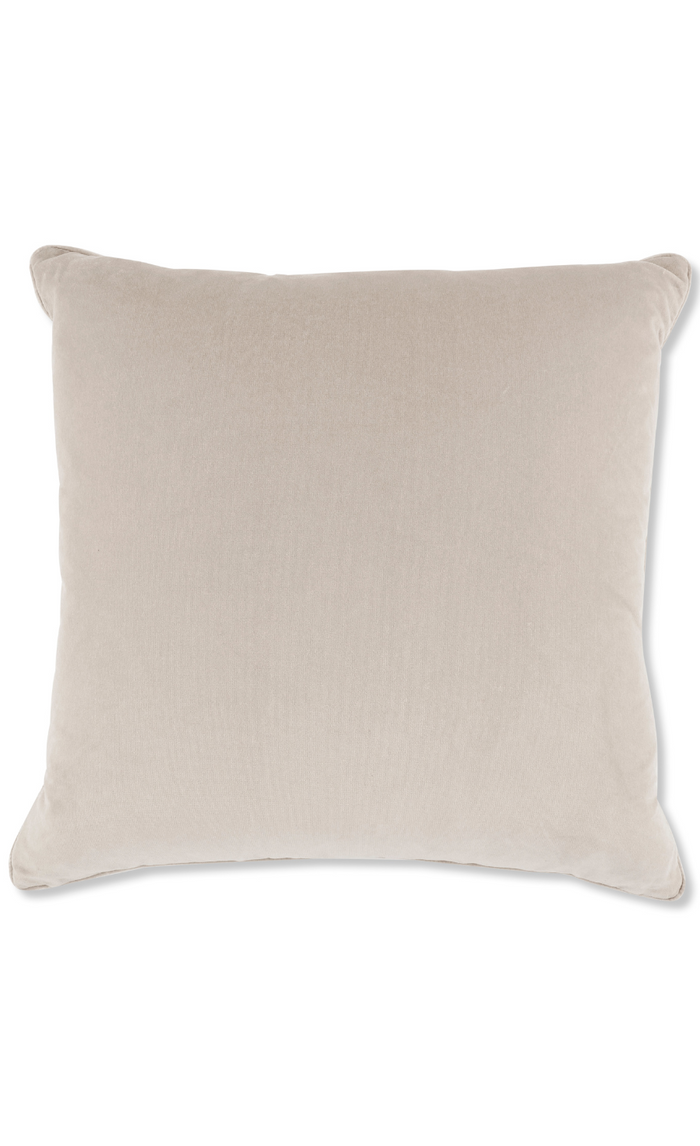Mimi Velvet Cushion - Tan