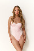 Mina Floral Bow Print One-Piece Swimsuit