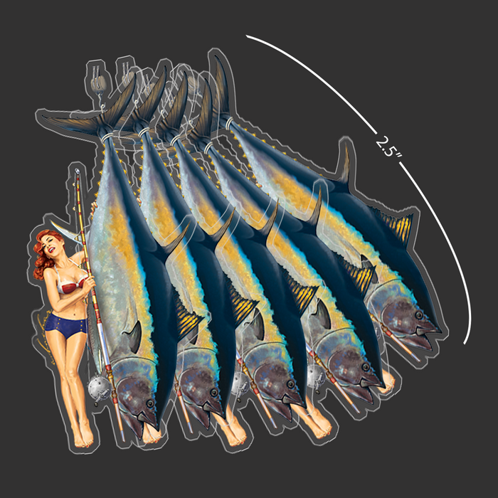 Mini Caroline Bluefin Stickers (Pack of 5)