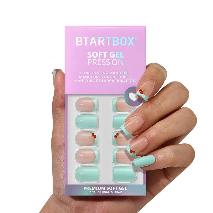 Mint Green Berry Press-On Nails