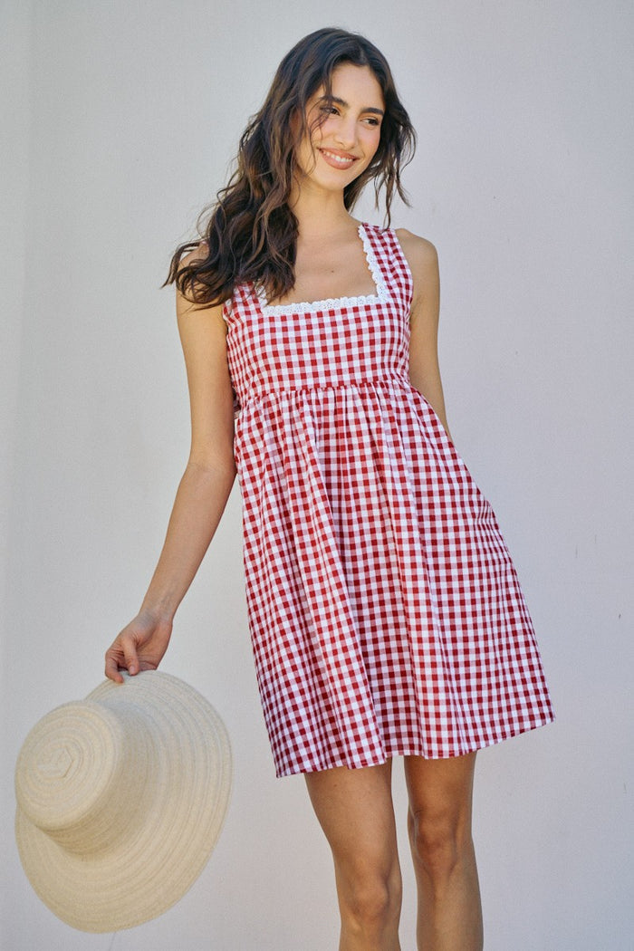 Mipsy Gingham Mini Dress