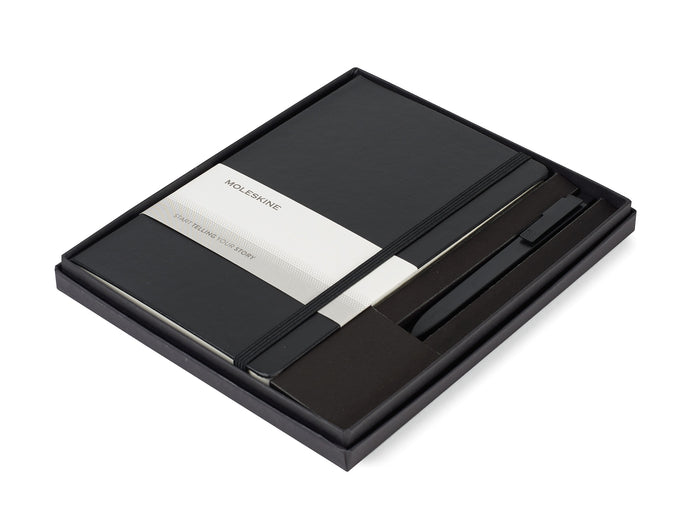 Moleskine® Large Notebook and GO Pen Gift Set