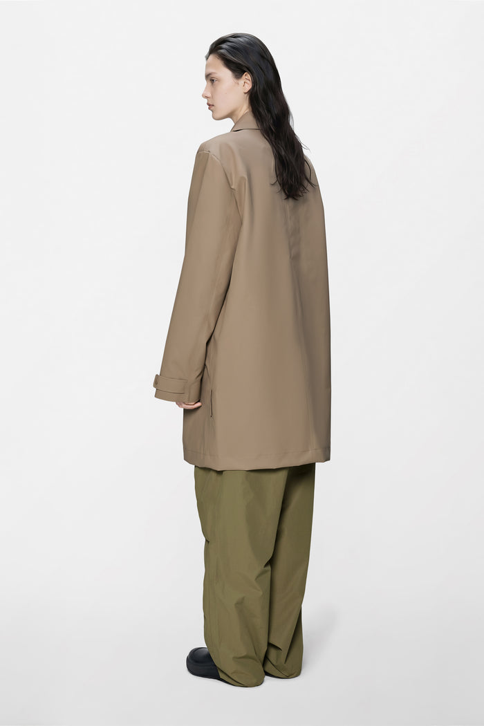 RAINS Nara Long Jacket Beige Jacket