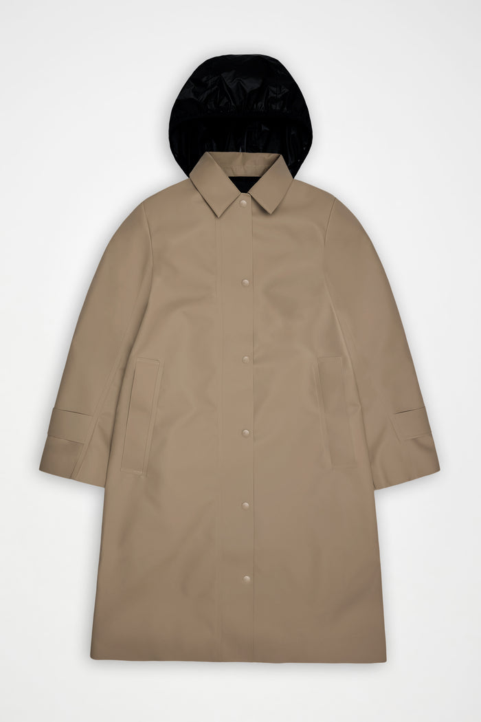 RAINS Nara Long W Jacket Beige Jacket