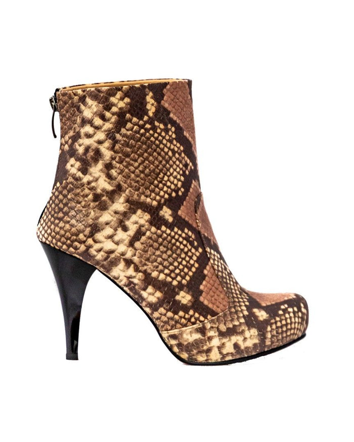 Natural Python Ankle Stiletto