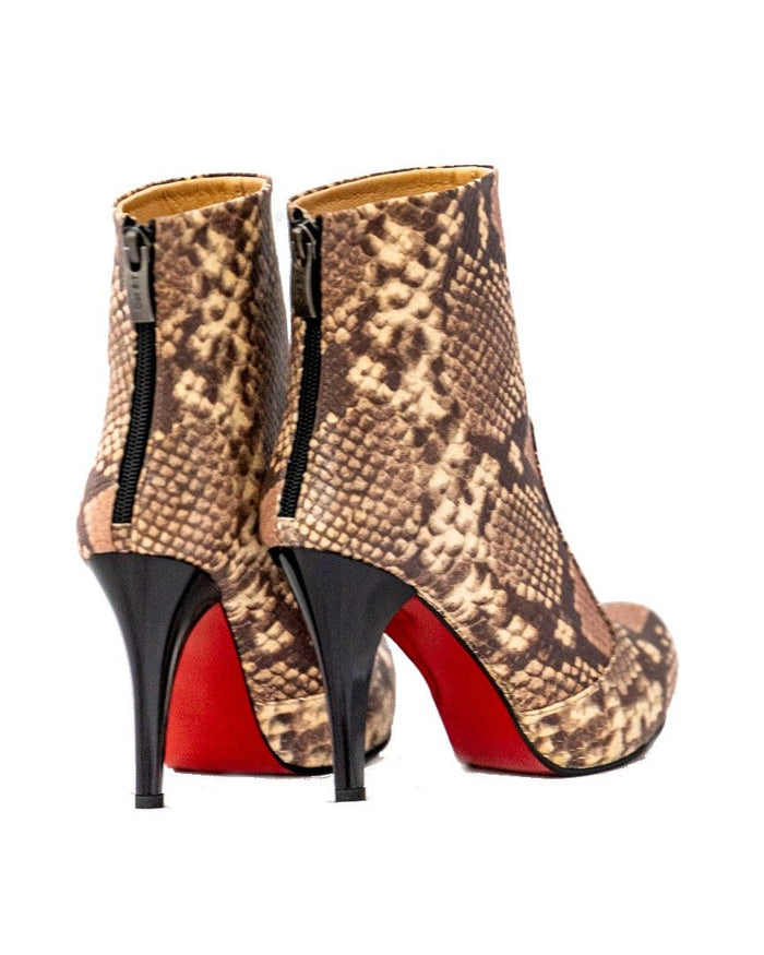 Natural Python Ankle Stiletto