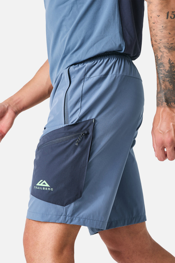 Oberland Cargo Short - Breeze/Storm Blue