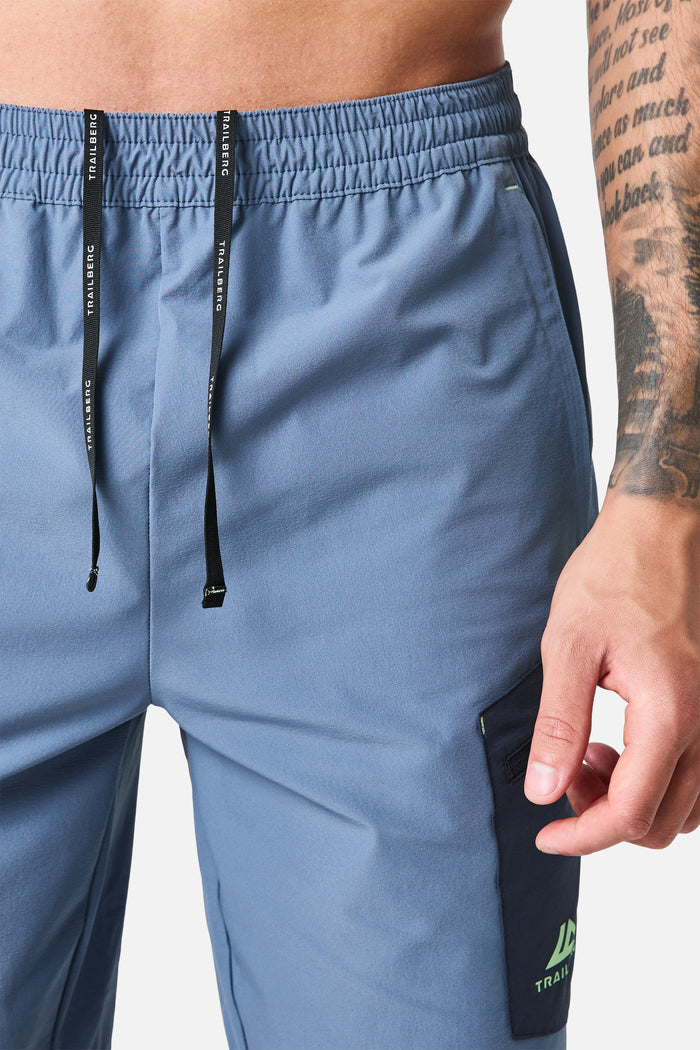 Oberland Cargo Short - Breeze/Storm Blue