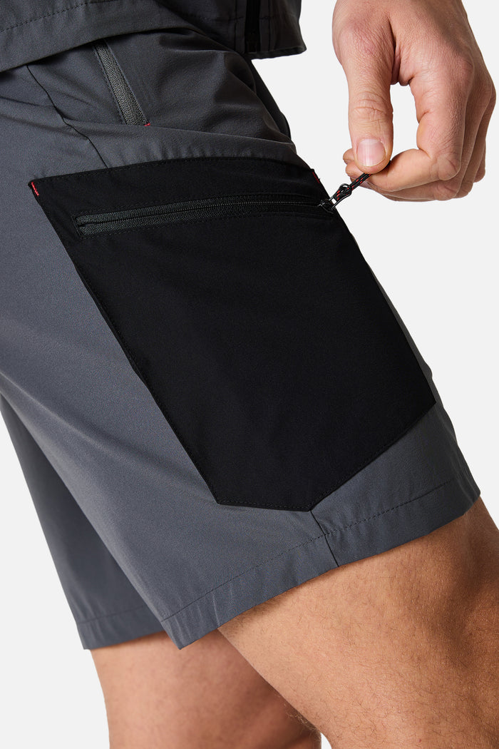 Oberland Cargo Short - Volcano Grey/Black