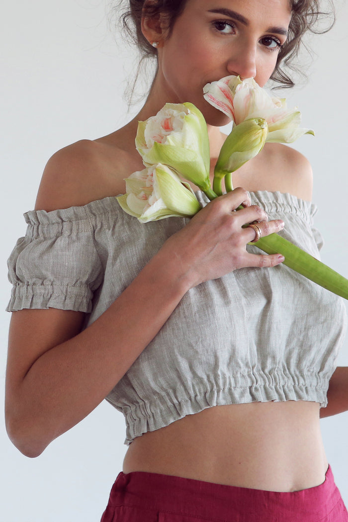 Off-The-Shoulder Crop Top CALLA - IN STOCK