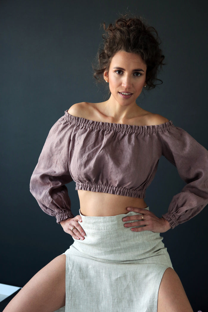 Off-The-Shoulder Crop Top ORCHIS - IN STOCK
