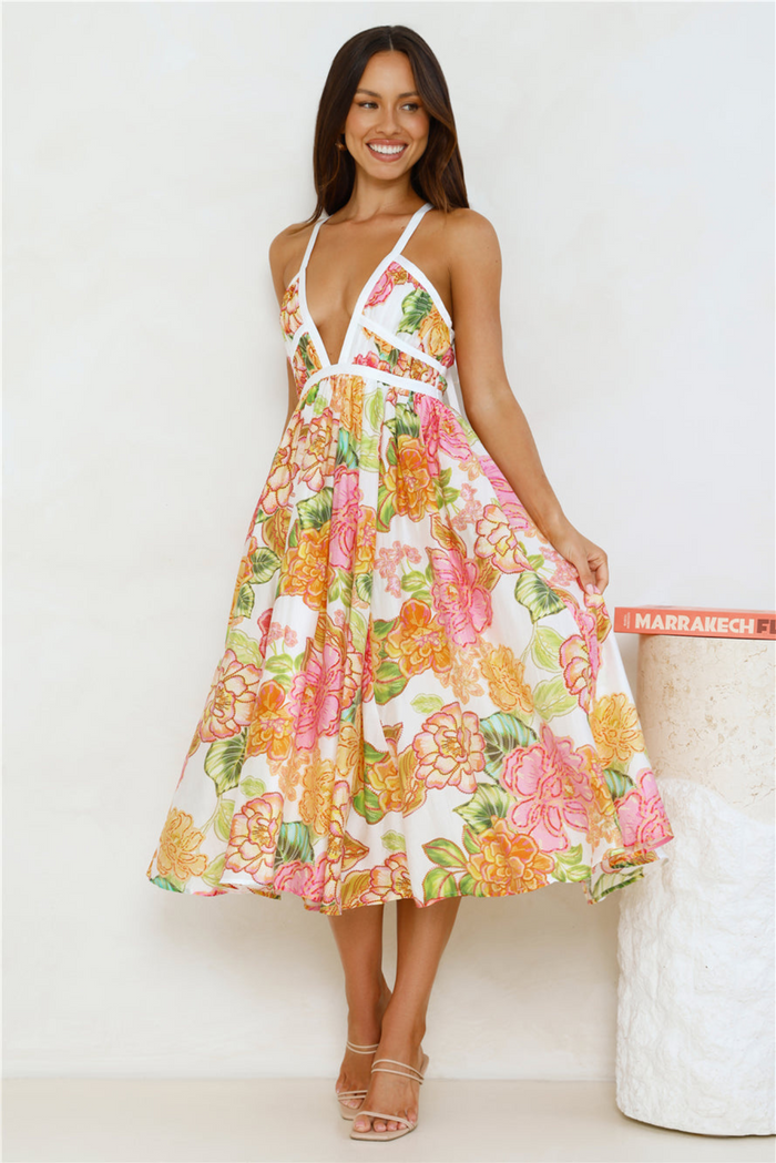 OLIVIA | Bloom Midi Dress