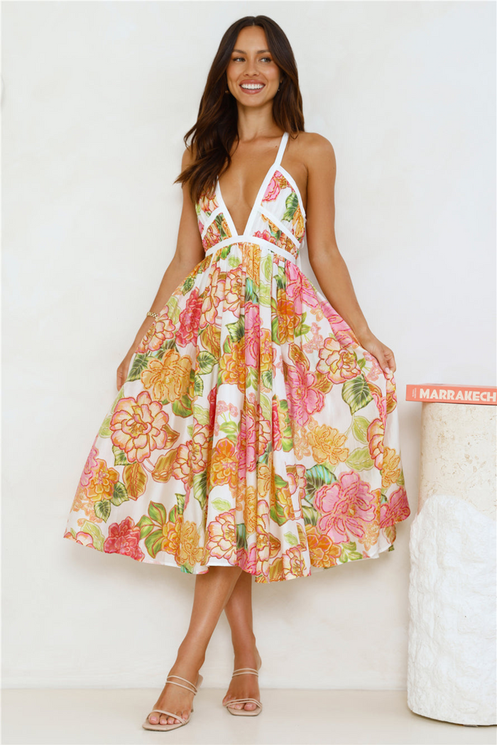 OLIVIA | Bloom Midi Dress