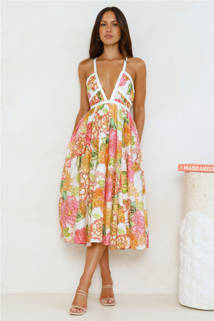OLIVIA | Bloom Midi Dress