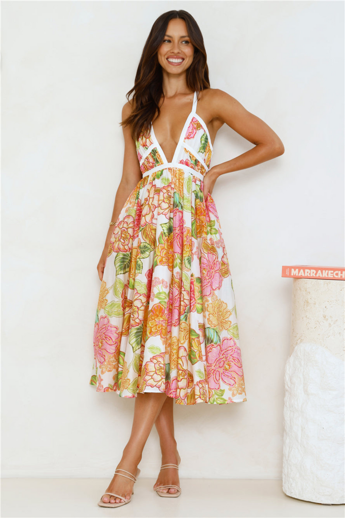 OLIVIA | Bloom Midi Dress