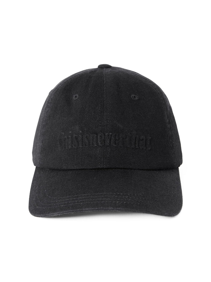 Onyx Embossed Denim Cap