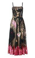 Opera Strappy Dress - Black Mix