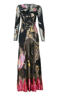 Opera Tattoo Dress - Black Mix