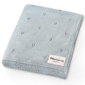 Organic Cotton Pointelle Swaddle Receiving Baby Blanket
