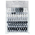 Pack of 50 Soft Grip Clothes Pegs Laundry Clips Grey White