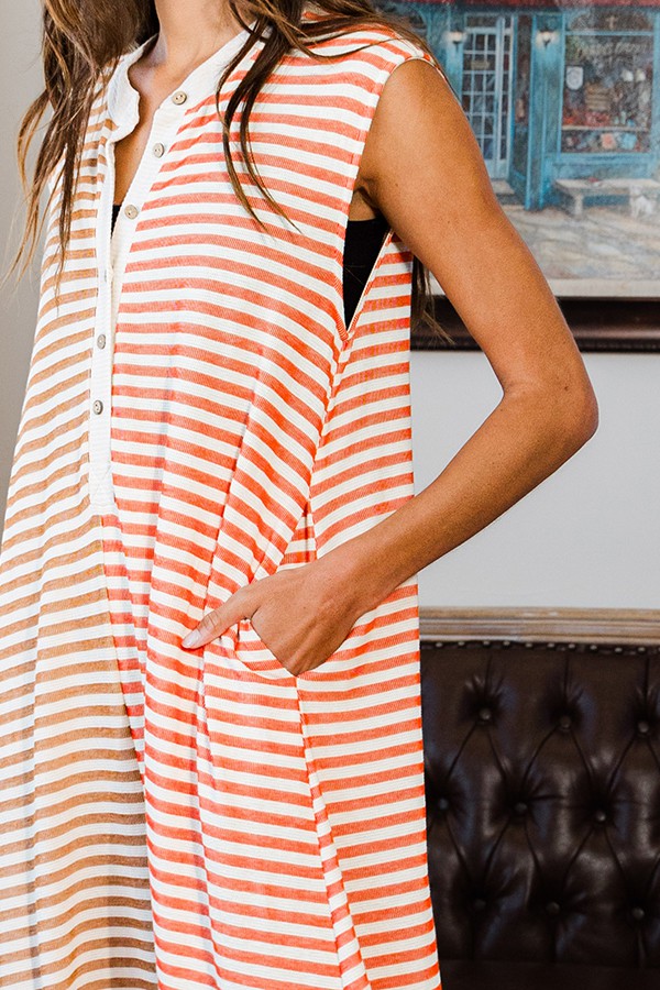 Palmer Two-Tone Striped Jumpsuit