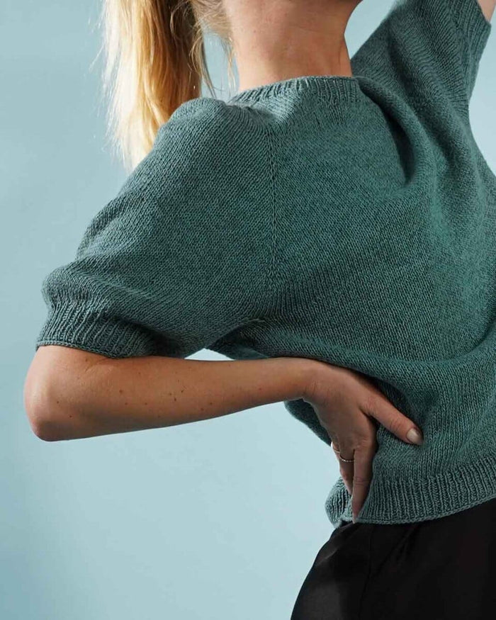 Paloma T-shirt With Puff Sleeves, Everyday knitting kit