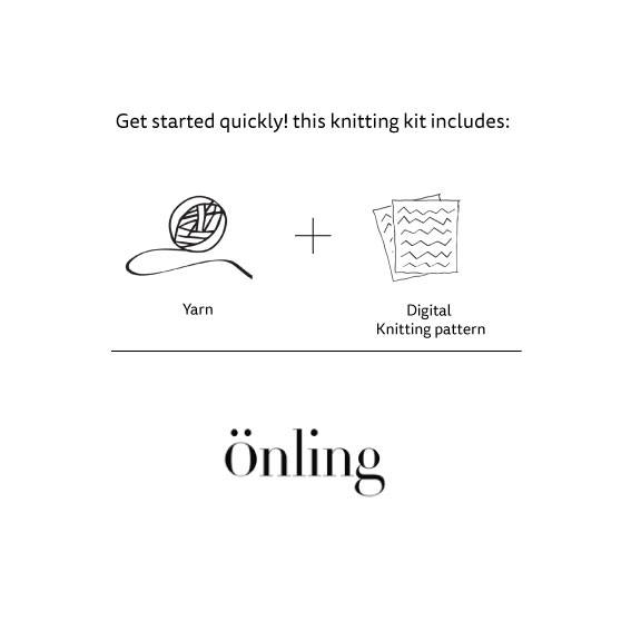 Paloma T-shirt w. puff sleeves by Önling, No 21 + 13 knitting kit Knitting kits Önling - Katrine Hannibal
