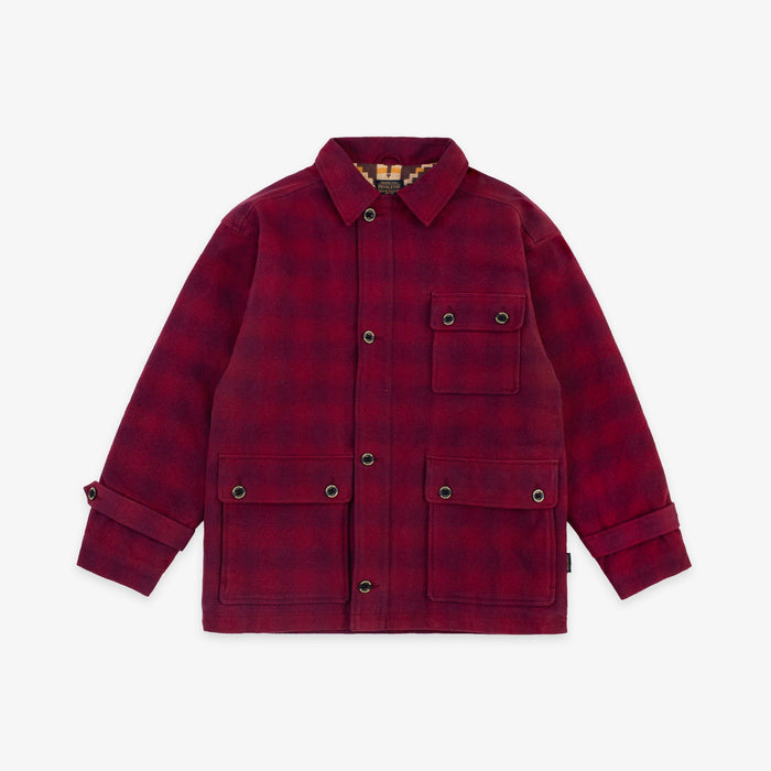 Pendleton Lined Hunting Jacket - Burgundy Plaid