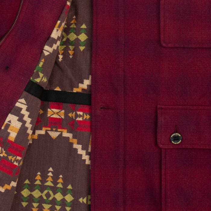 Pendleton Lined Hunting Jacket - Burgundy Plaid