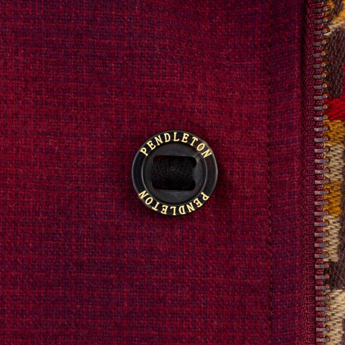 Pendleton Lined Hunting Jacket - Burgundy Plaid