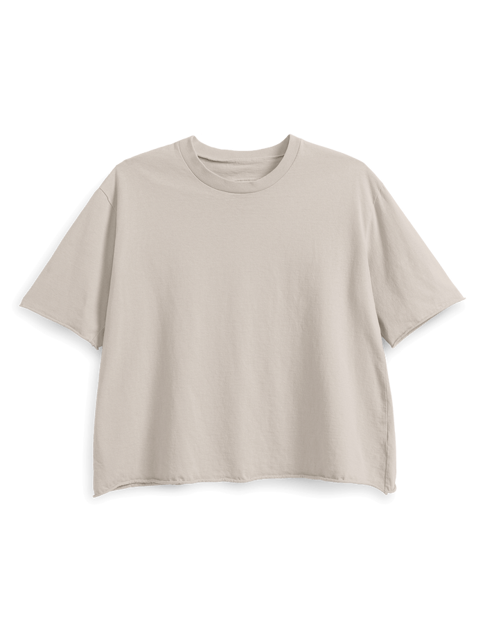 Beige t-shirt on a black background