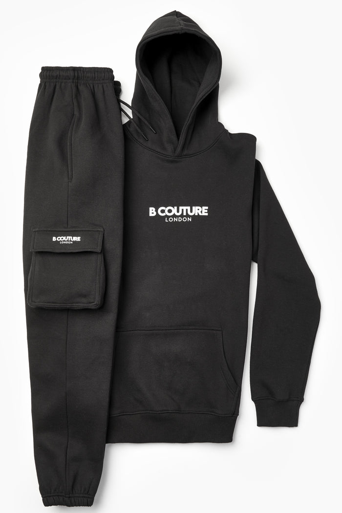 Petergate Fleece Tracksuit - Black