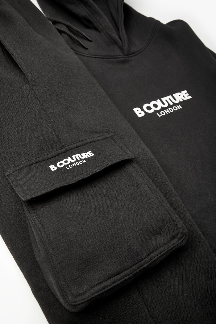 Petergate Fleece Tracksuit - Black