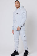 Petergate Fleece Tracksuit - Grey Marl