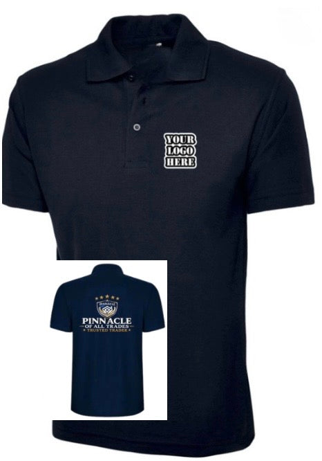 Pinnacle of all Trades Polo Personal Logo & Back Logo