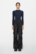 RAINS Pocket Rain Pants Wide Black Pants