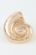 Polished Conch Shell Brooch