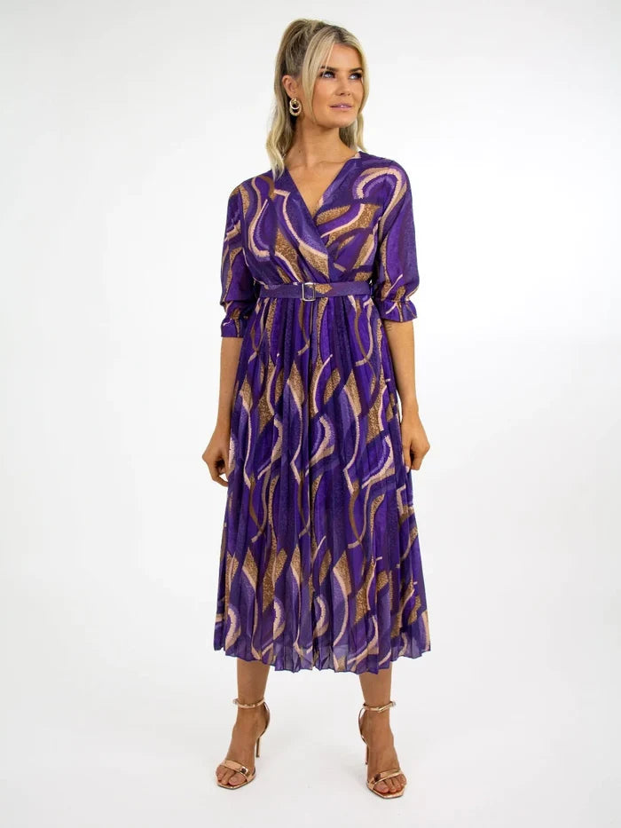 POSITANO DRESS (PURPLE PRINT)