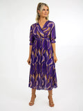 POSITANO DRESS (PURPLE PRINT)
