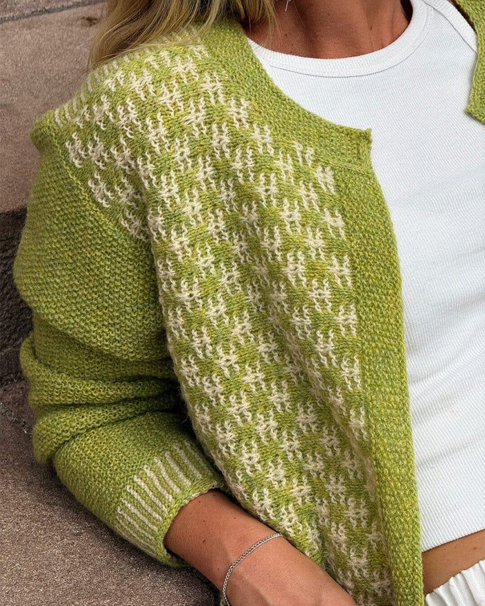 Print jacket by Hanne Falkenberg, knitting pattern Knitting patterns Hanne Falkenberg